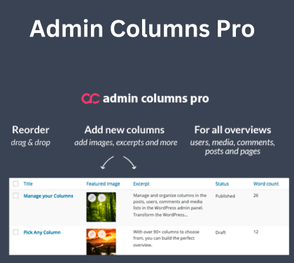 Admin Columns Pro