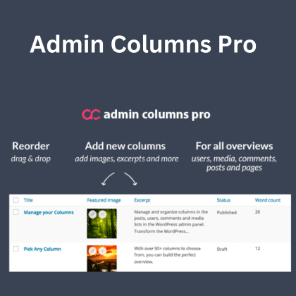 Admin Columns Pro