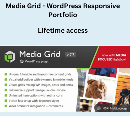 Media Grid - WordPress Responsive Portfolio