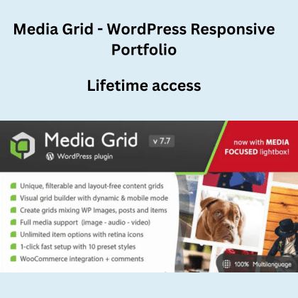 Media Grid - WordPress Responsive Portfolio