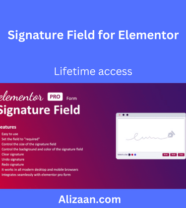 Signature Field for Elementor