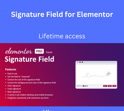 Signature Field for Elementor