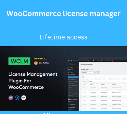 WooCommerce license manager