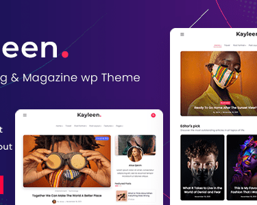 Kayleen Blog & Magazine WordPress Theme