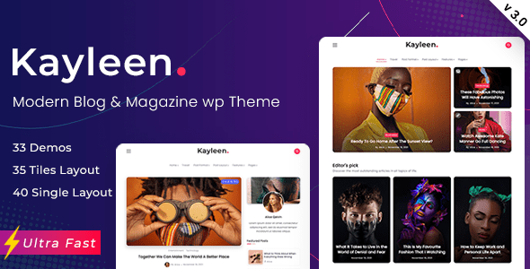 Kayleen Blog & Magazine WordPress Theme