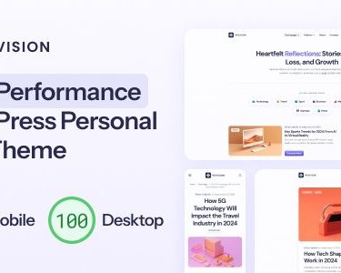 Revision - Optimized Personal Blog WordPress Theme