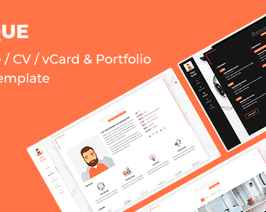 Unique – Resume / CV / vCard WordPress Theme