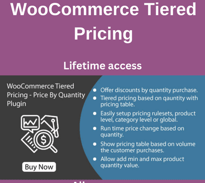 WooCommerce Tiered Pricing