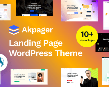 Akpager - Landing Page Elementor WordPress Theme