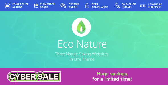 Eco Nature - Environment & Ecology WordPress Theme