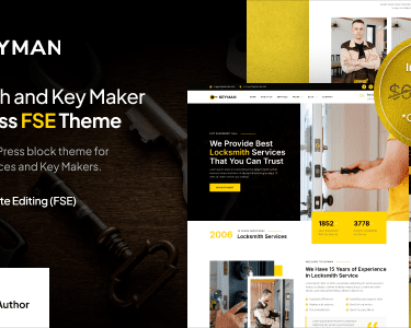 Keyman – Locksmith & Key Maker Services FSE WordPress Theme