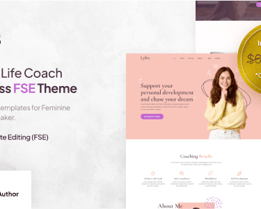 Lyfes – Feminine Life Coach & Speaker FSE WordPress Theme