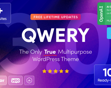 Qwery - Multi-Purpose Business WordPress & WooCommerce Theme + ChatGPT