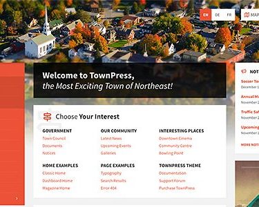 TownPress - Municipality & Town Government WordPress Theme