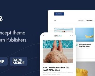 Verta - Multi-Concept WordPress Theme for Modern Publishers